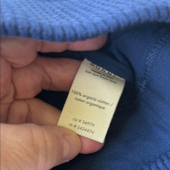 DONNI. Deep Blue Ribbed Bralette NEW XXS - Picture 3 of 5